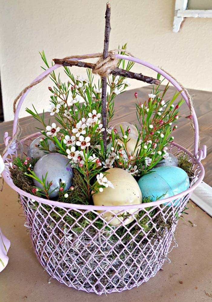 Easter Basket On a Budget #easter #decoration #spring #diy #decorhomeideas