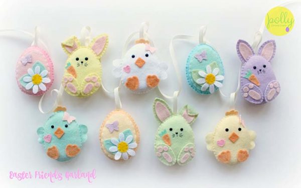 Easter Friends Garland #easter #crafts #diy #decorhomeideas