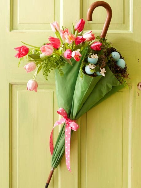 Easter Front Door Decoration #easter #crafts #diy #decorhomeideas