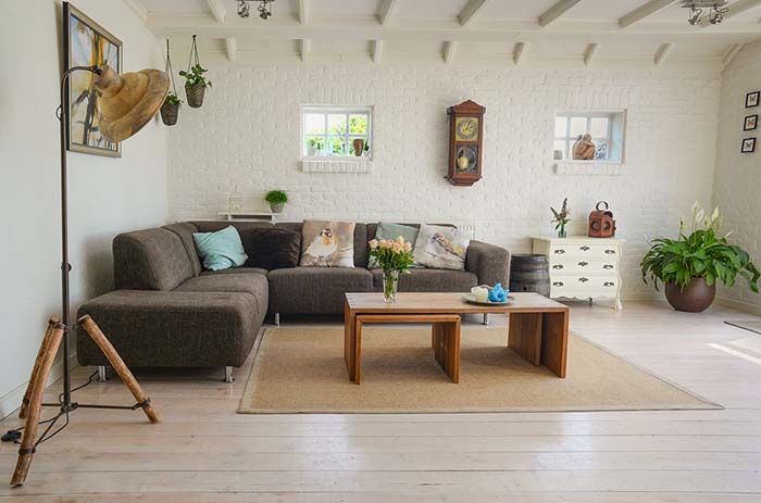Living Room In Earthy Tones