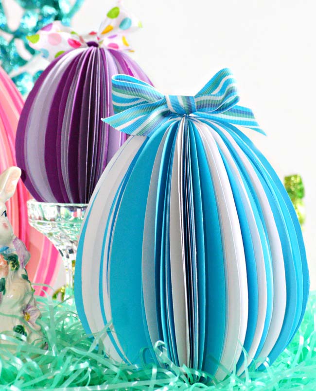 Stand Up Paper Eggs #easter #decoration #spring #diy #decorhomeideas