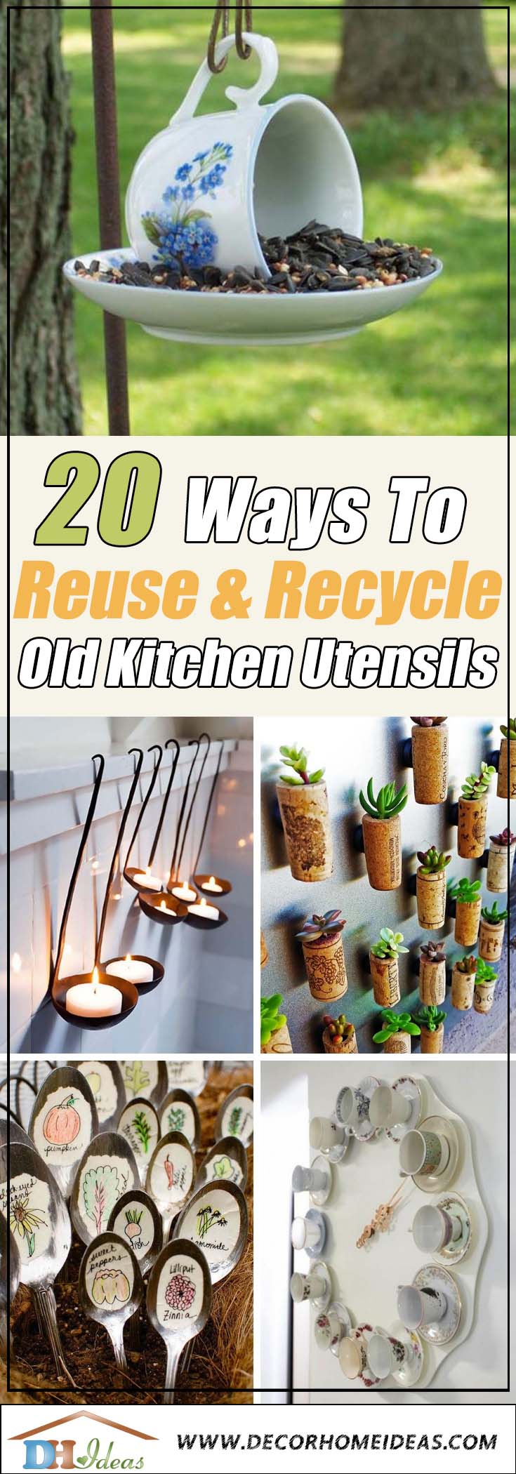 How To Reuse Old Kitchen Utensils #repurpose #reuse #kitchen #utensil #decorhomeideas