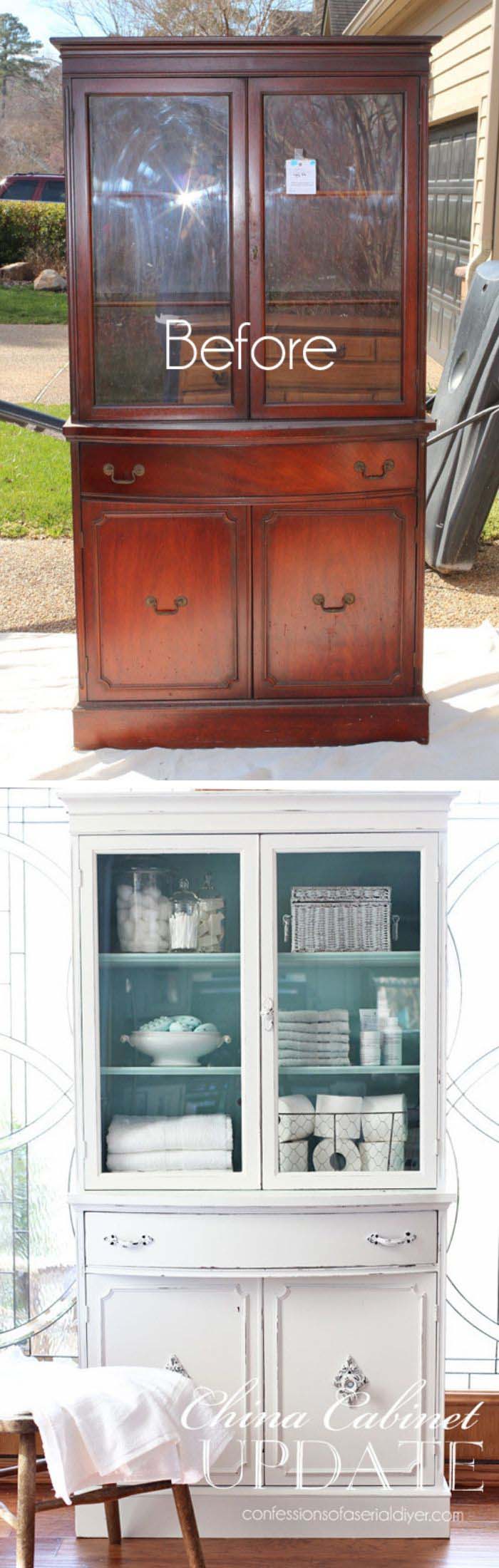 China Cabinet Makeover #furniture #makeover #decorhomeideas