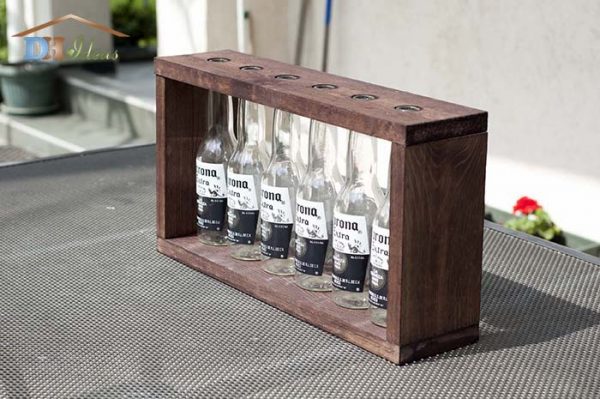 DIY Corona Extra Bottles Wooden Vase