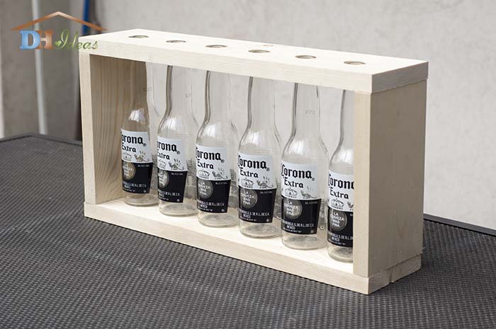 DIY Corona Extra Bottles Wooden Vase