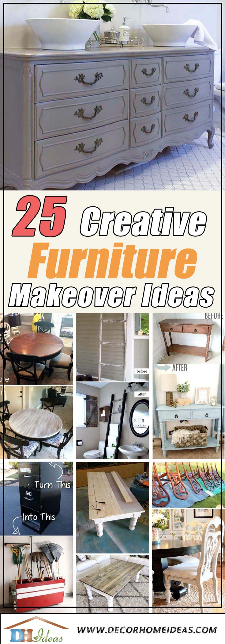 If you wonder what to do with your old furniture, we have the most creative and original ideas that you need to see and inspire yourself.