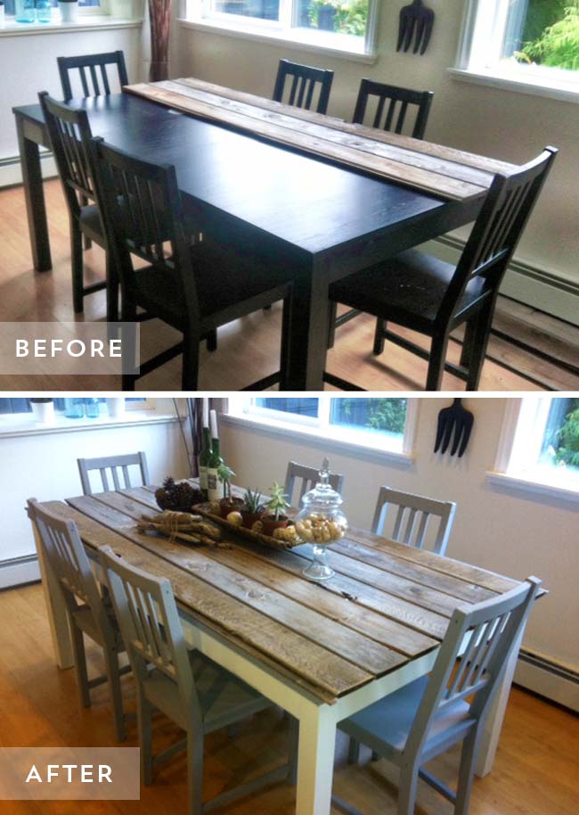 Dining Table Makeover #furniture #makeover #decorhomeideas