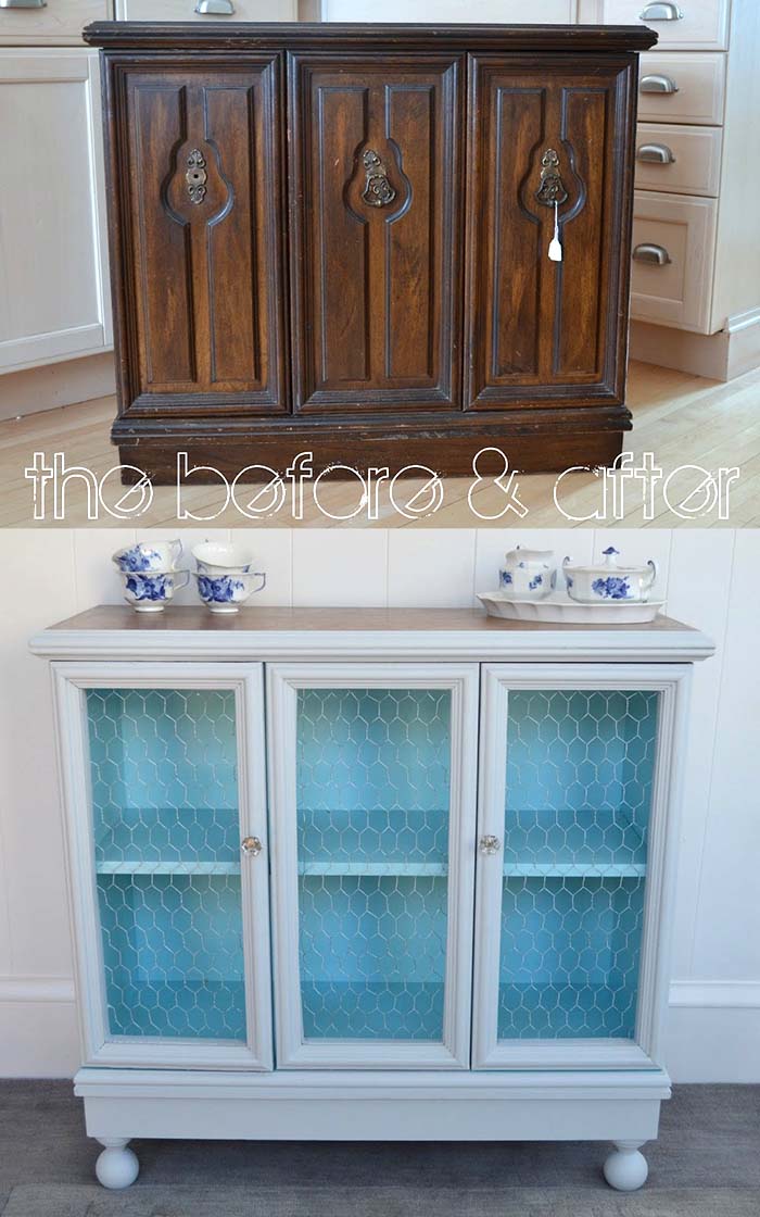 DIY Remodeled Cabinet #diy #furniture #makeover #repurpose #decorhomeideas