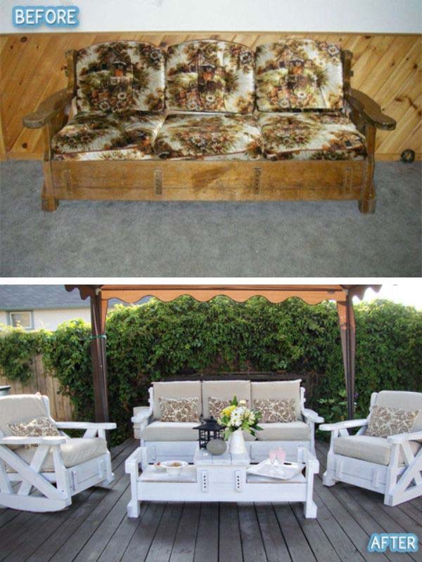 Outdoor Set Makeover #furniture #makeover #decorhomeideas