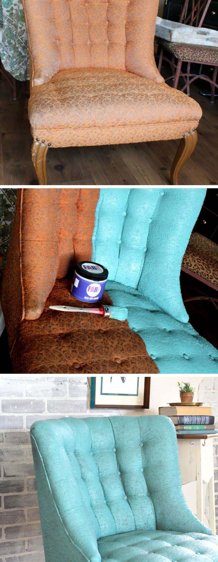 Paint Fabric #furniture #makeover #decorhomeideas