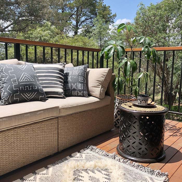 Patio Sofa With Cushions