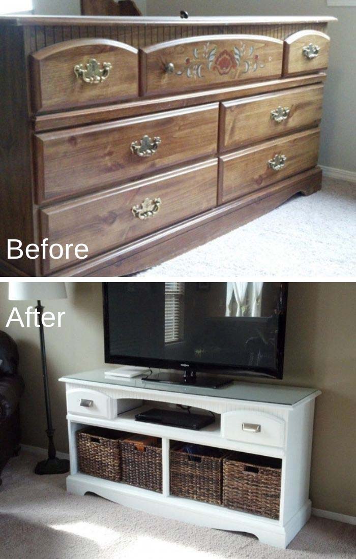 TV Stand Makeover #furniture #makeover #diy #decorhomeideas