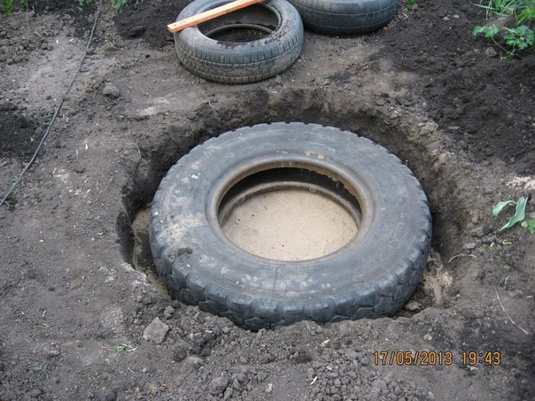 DIY Mini Pond From Old Tire