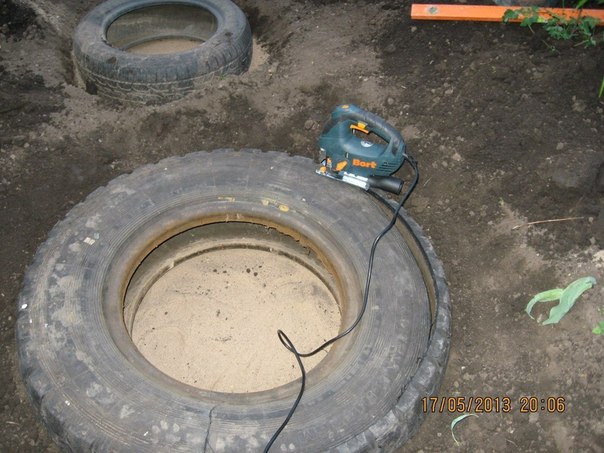 DIY Mini Pond From Old Tire