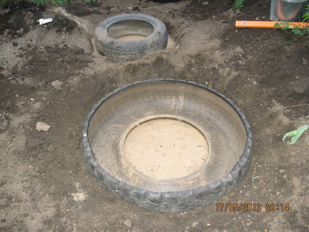 DIY Mini Pond From Old Tire