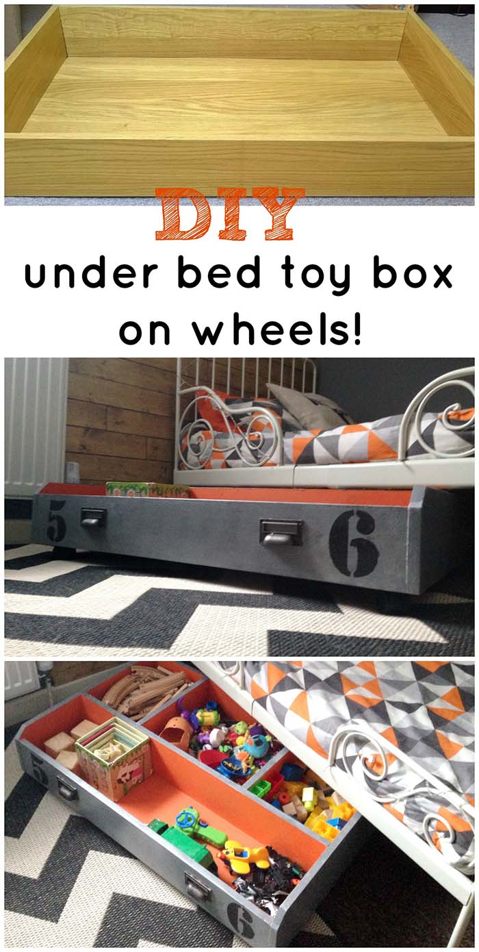 DIY under bed toy box