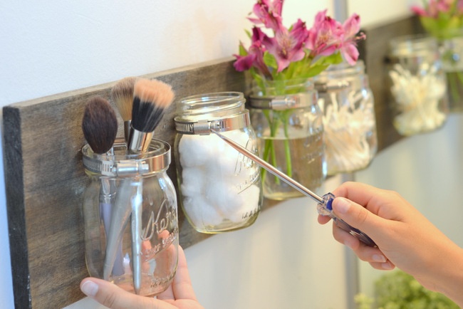 Mason Jar Organizer