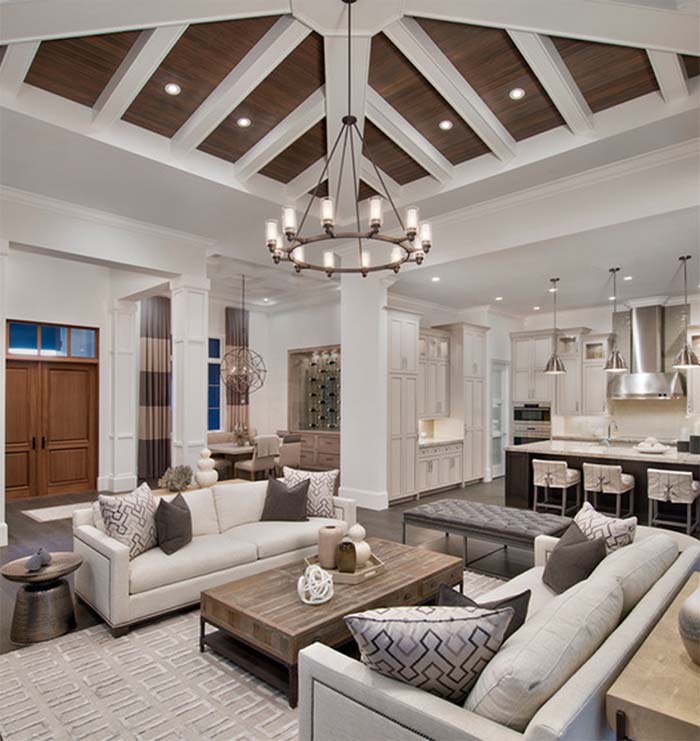 26 Beautiful Vaulted Ceiling Living Rooms | Decor Home Ideas