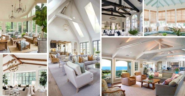 26 Beautiful Vaulted Ceiling Living Rooms