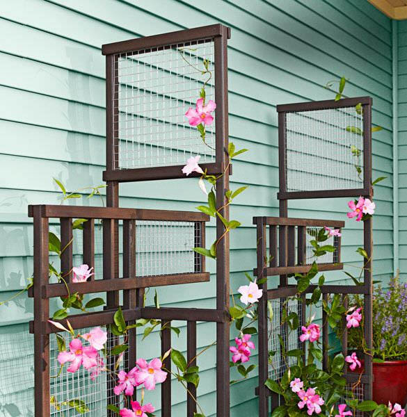 Wood Garden Trellis Ideas