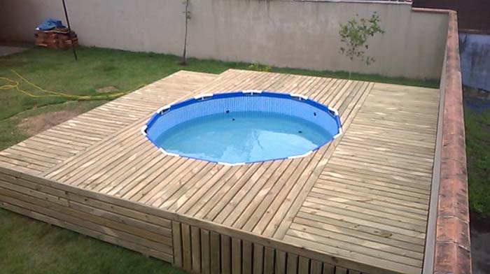 DIY Above Ground Swimming Pool With Deck | Decor Home Ideas