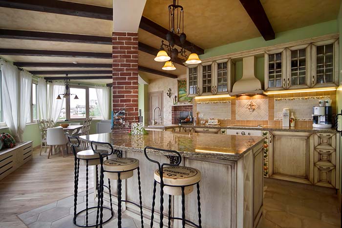 Apartment Interior Design Kitchen Island