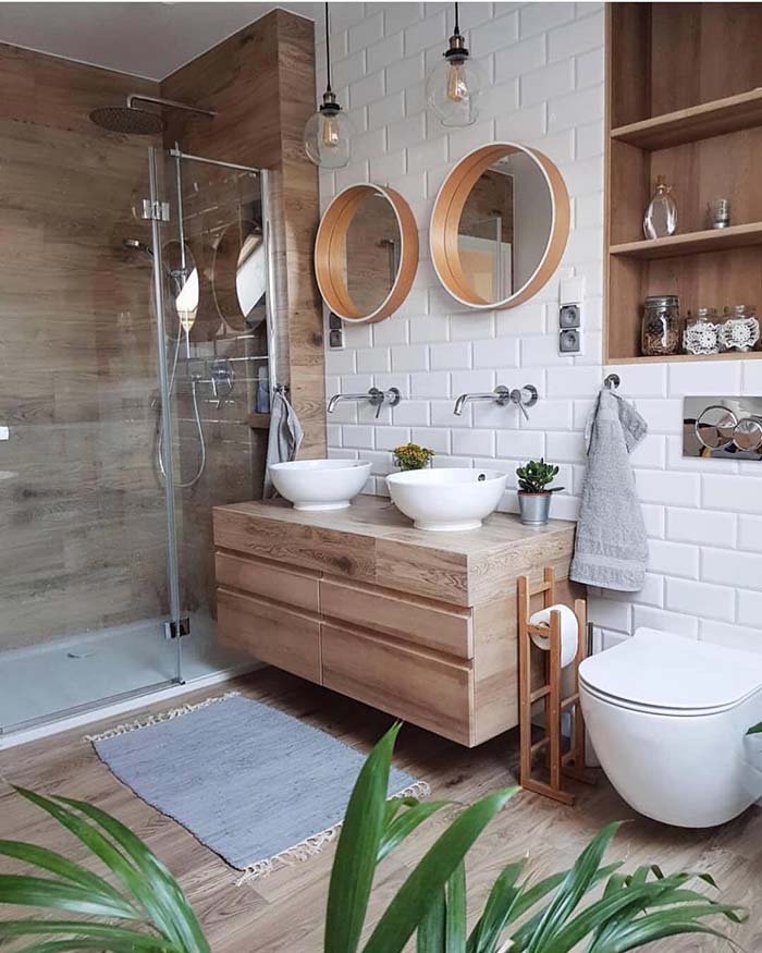 Cozy Teak Bathroom Design #bathroom #teak #decorhomeideas