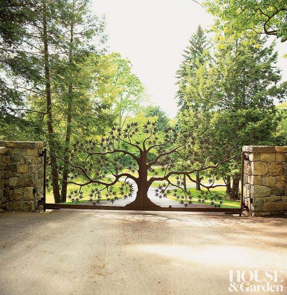 Driveway Gate Tree Design