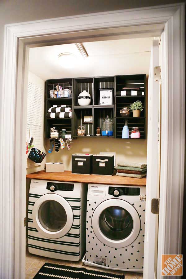 Use Your Closet as a Laundry Room #closet #homedecor #decorhomeideas