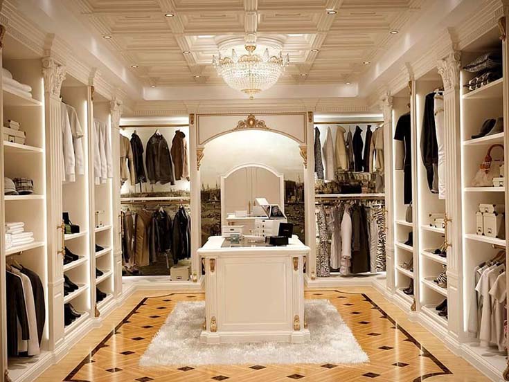 Luxury Styled Walk In Closet #closet #storage #decorhomeideas