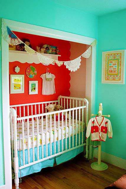 Nursery Room In The Closet #closet #homedecor #decorhomeideas
