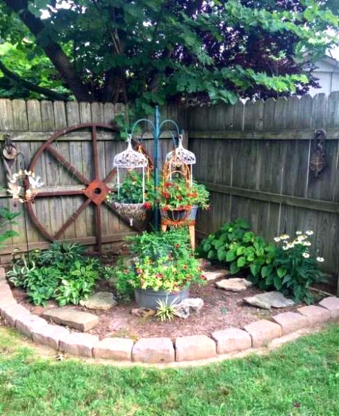 Rustic Garden Corner Design #garden #corner #decorhomeideas