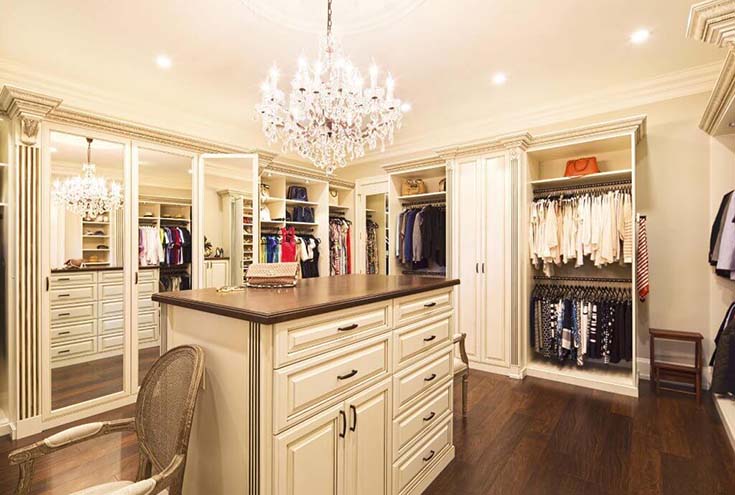 Traditional Design Walk In Closet #closet #storage #decorhomeideas