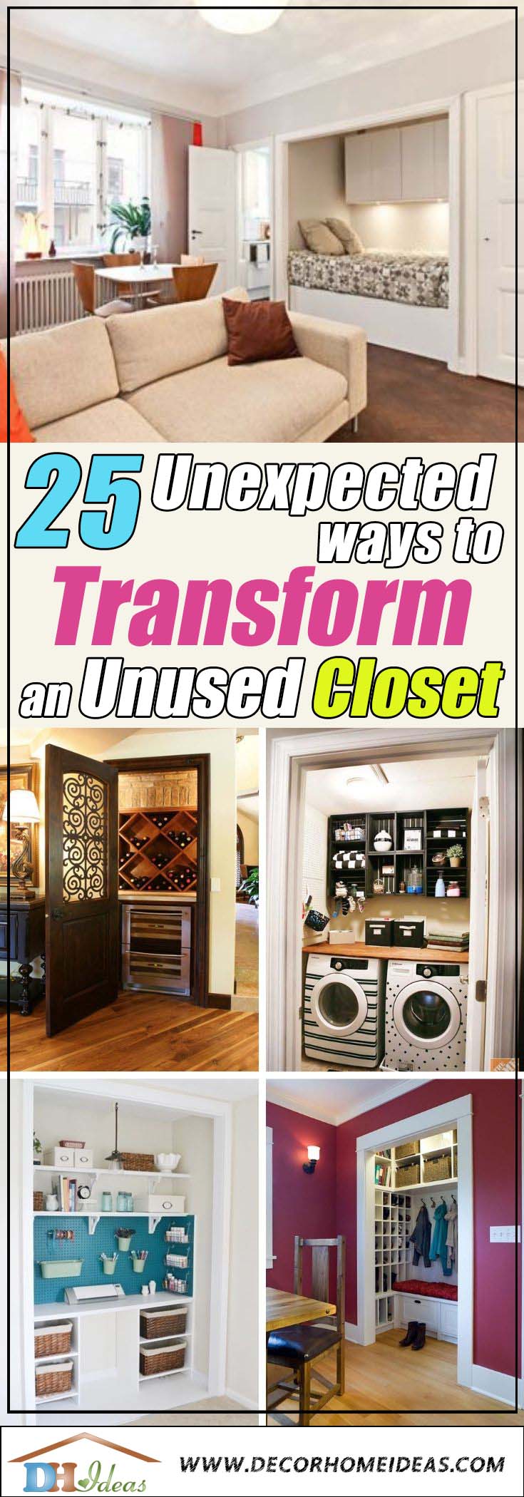 Unexpected Ways To Transform Your Closet #closet #homedecor #decorhomeideas