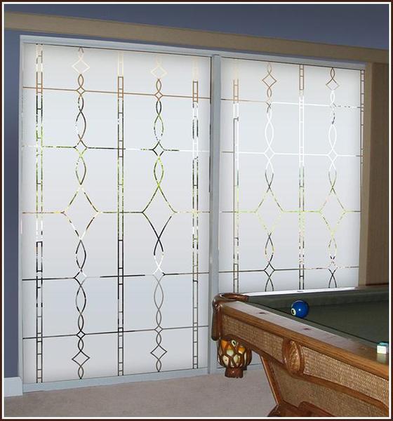 Allure Etched Glass on Slider