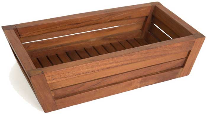 Bathroom Teak Amenities Tray