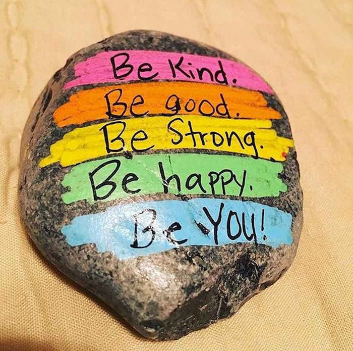 Be Kind Painted Rock