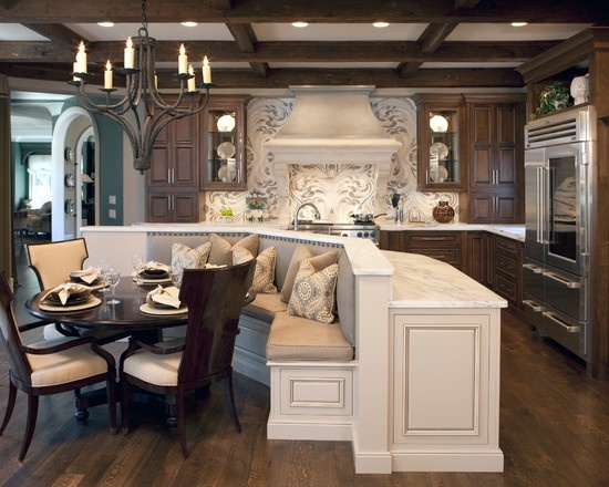 Built In Seating Kitchen Island #kitchen #island #decorhomeideas