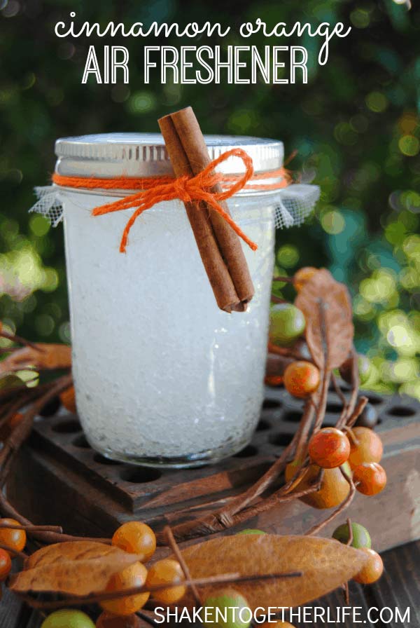 Cinnamon Orange Freshener Mason Jar #falldecor #masonjar #decorhomeideas