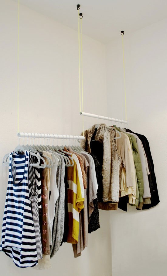 DIY Closet Rods #closet #organization #decorhomeideas