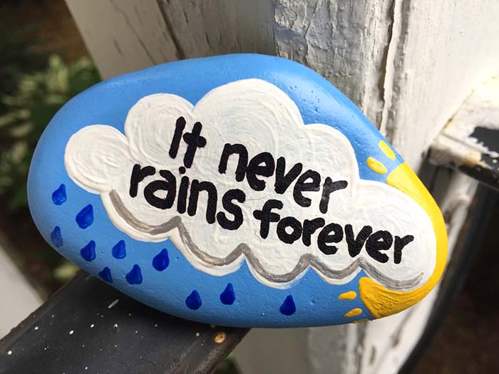 DIY Ideas of Painted Rocks with Inspirational Quotes