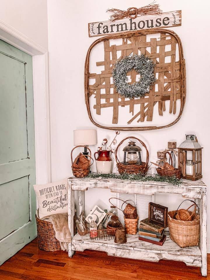 Farmhouse Renovation Hallway. Rustic entryway #farmhouse #makeover #decorhomeideas