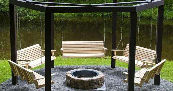 How To Build Fire Pit Swing Detailed Instructions