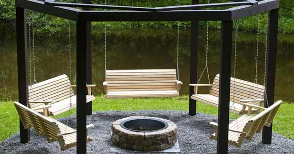 Fire Pit Swing Step by Step Instructions and Tutorial How To Build It