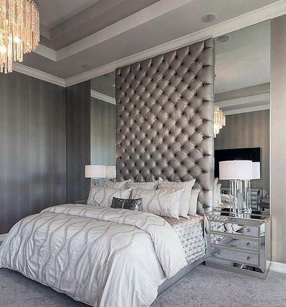 Grey and Silver Bedroom #bedroom #silver #decorhomeideas