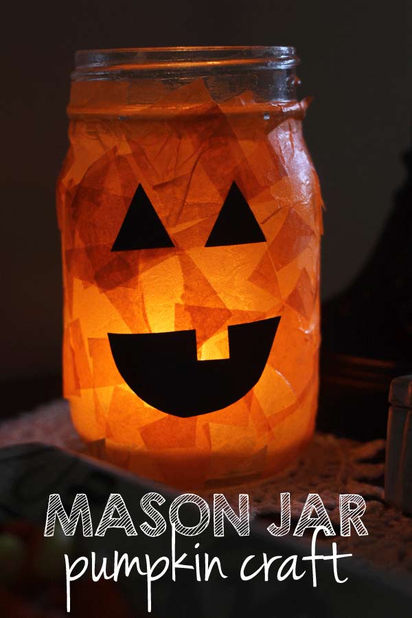 Halloween Mason Jar #falldecor #masonjar #decorhomeideas