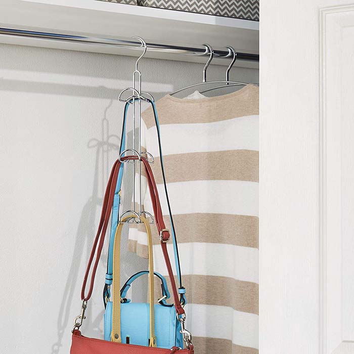 Handbag Closet Organizer #closet #organization #decorhomeideas