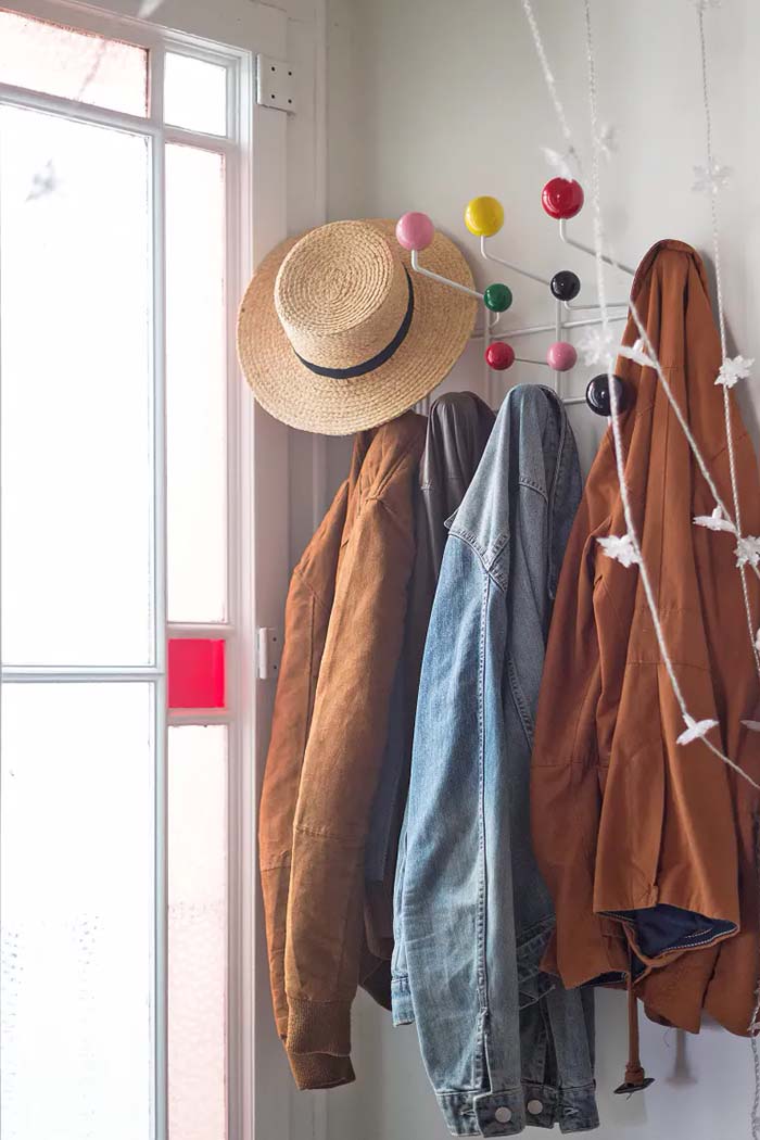 Hooks as Closet Storage Organizers #closet #organization #decorhomeideas