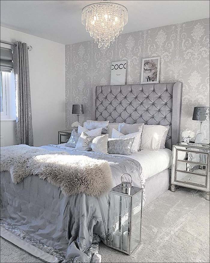 silver bedroom