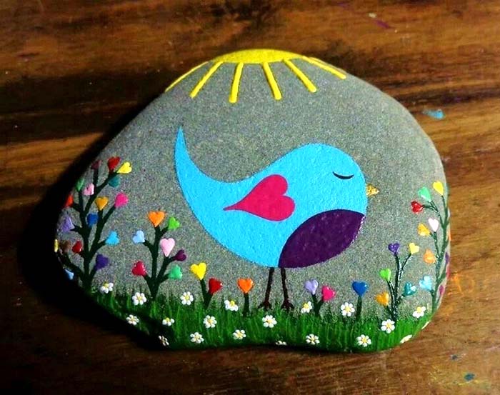 Nature Inspired Painted Rocks